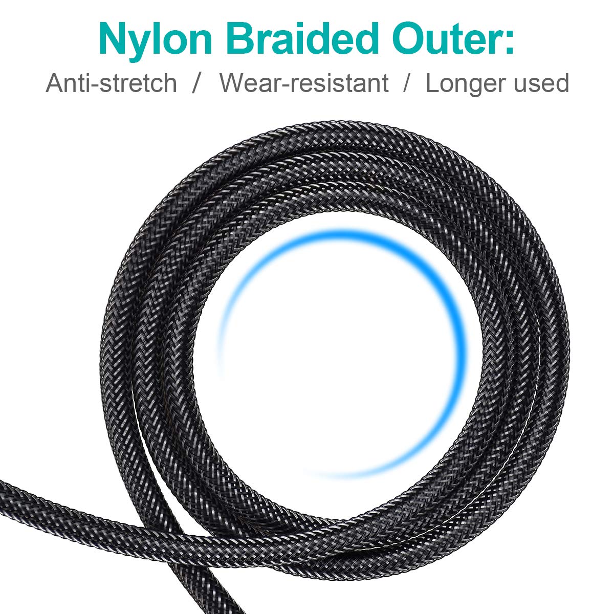 EMK 90 Degree Optical Cable 360 Degree Free-Rotating Fiber Optic Cable Toslink Male to Male Cable for Home Theater, Soundbar, Gaming Console, Speaker(0.3M) - Image 8